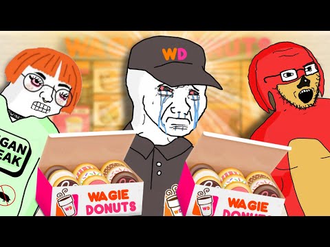 Видео: WOJAK DOOMER нанимают рабов в Dunkin Donuts