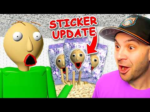Видео: Baldi's Basics *НОВОЕ* ОБНОВЛЕНИЕ НАКЛЕЕК!