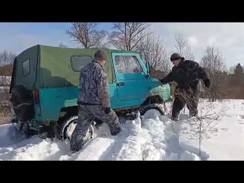 Видео: Уаз/Луаз Зимние покатушки #1#