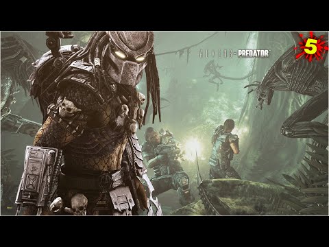 Видео: Хищник и Десантник /Aliens Versus Predator 2010 /#5