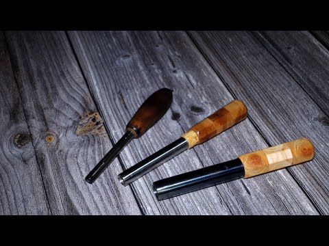 Видео: Из чего и как сделать инструмент для вырезания отверстий под соединение деталей в замок. Береста.