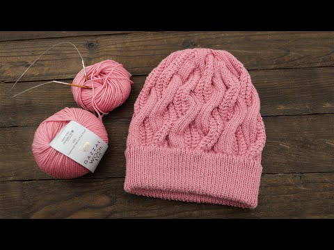 Видео: Косы MIX шапка спицами 💕 Knited cable hat