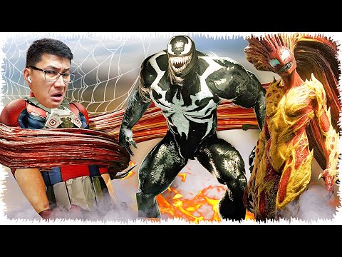 Видео: Шашы ұзын қыз Веном пайда болды!!! Веномдар қаптады (Spider-Man 2) #11