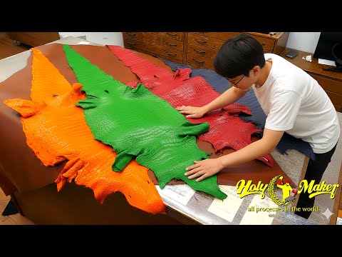 Видео: Искусство крокодиловой кожи | Человек, стоящий за роскошными сумками ручной работы.