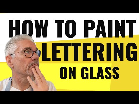 Видео: Как нарисовать надпись на стекле