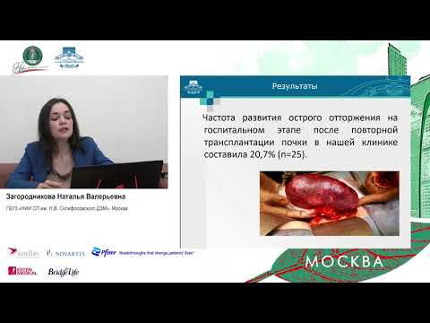 Видео: B1. Влияние отторжения в ранние сроки на выживаемость трансплантата почки