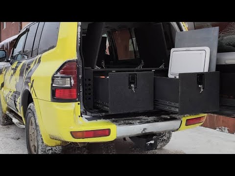 Видео: Органайзер спальник MITSUBISHI PAJERO 3