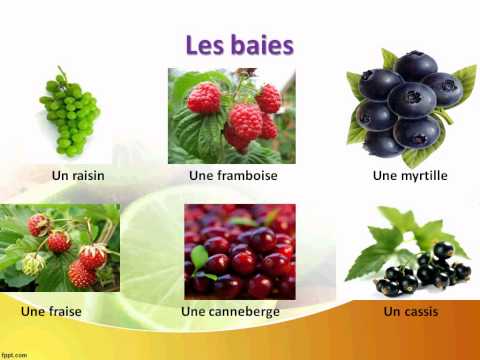Видео: французский язык УРОК № 30  les  fruits et les baies