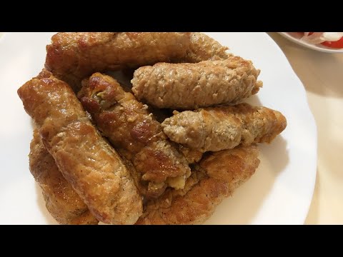 Видео: ПАЛЬЧИКИ из свинины. Крученики. Рулетики. По вкусу, как домашняя колбаса. #Субтитры
