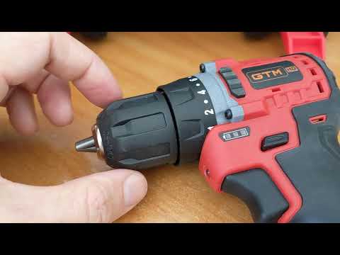 Видео: gtm ds12/38bl шуруповерт и фонарик