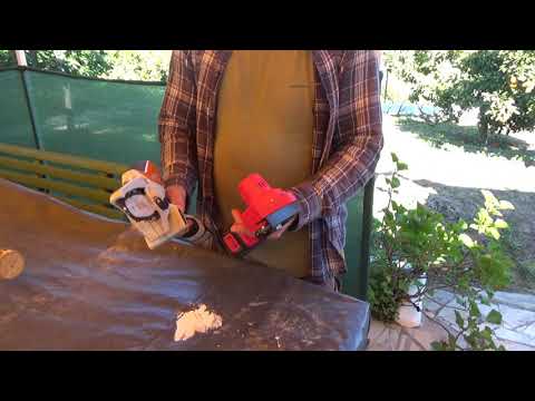 Видео: Сравнение двух цепных аккумуляторных мини- пилочек  "Китаец" против "Немца"