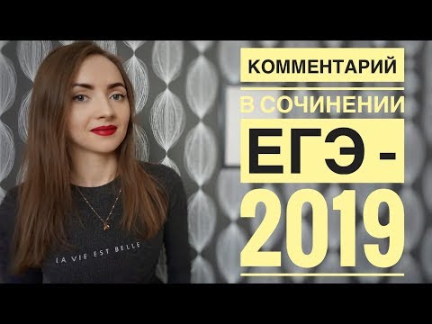 Видео: КОММЕНТАРИЙ В СОЧИНЕНИИ ЕГЭ - 2019 [IrishU]