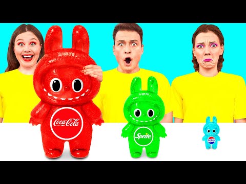 Видео: Большая, Средняя или Маленькая Тарелка Челлендж | Секреты и Гаджеты для Кухни от Fun Teen