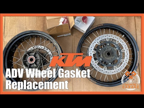 Видео: Замена прокладки колеса KTM 1090 1190 1290 ADV | Назад в гараж