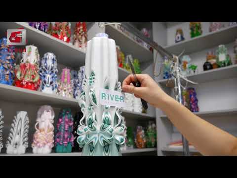 Видео: Резная свеча 50 см  для партнеров ООО "РИВЕРА" производство ДИМСИ от ЭЛВИН.РФ