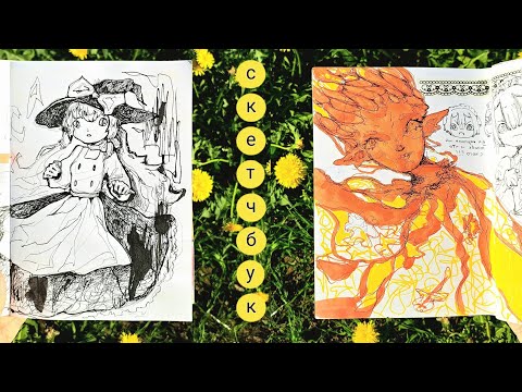 Видео: сижу в траве и рассказываю про кривульки  |  обзор на скетчбук 7