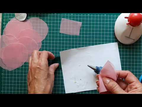 Видео: Роза из ткани