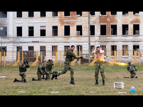 Видео: СПЕЦНАЗ ВДВ ПОКАЗАТЕЛЬНЫЕ ВЫСТУПЛЕНИЯ/5 ОБрСпн Марьина Горка.