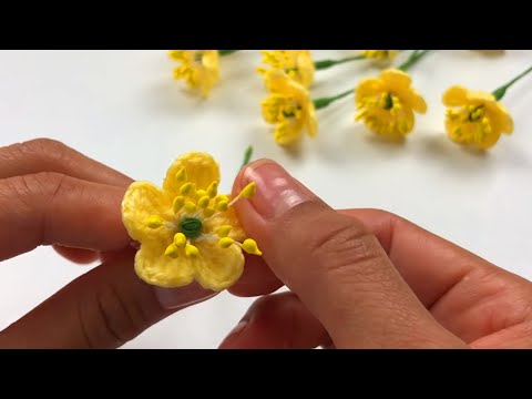 Видео: Вязание крючком цветок лютик