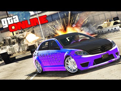 Видео: ПОГОНЯ ОТ ТАНКОВ В ГТА 5 ОНЛАЙН ! КТО ДОЛЬШЕ ВСЕХ ПРОДЕРЖИТСЯ НА БРОНИРОВАННОЙ МАШИНЕ !