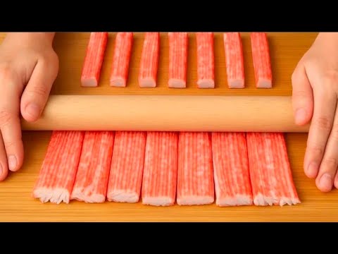 Видео: Узнала этот трюк в ресторане!Теперь крабовую палочку готовлю только так .Гости ПОДРАЛИСЬ за этот 