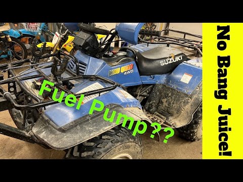 Видео: Замена топливного насоса — ПРОСТОЙ СПОСОБ! Suzuki King Quad 300 НЕ ЗАВОДИТСЯ!