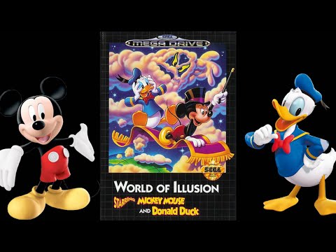 Видео: World of Illusion Starring Mickey Mouse & Donald Duck прохождение (Sega MD)