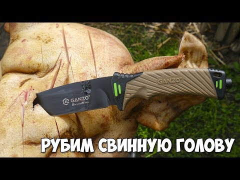 Видео: ⚠️ НЕРЕАЛЬНЫЙ КРАШ-ТЕСТ НОЖА ОТ Ganzo! РУБИМ ГОЛОВУ 🐷СВИНЬИ НОЖОМ!😱ТАКОГО ТЫ ЕЩЕ НЕ ВИДЕЛ Бушкрафт