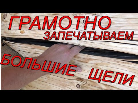 Видео: Чем заделать огромную трещину в бревне?