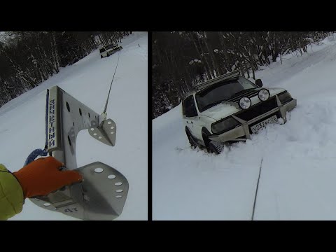 Видео: Якорь для внедорожников. Лайфхак при использовании зимой.