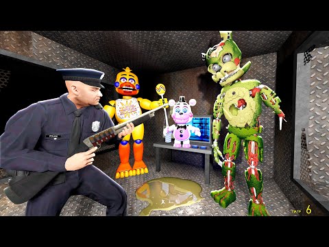Видео: АНИМАТРОНИКИ ПУГАЮТ ОХРАННИКА В ПИЦЦЕРИИ FNAF 6 #1 ► Garry's Mod