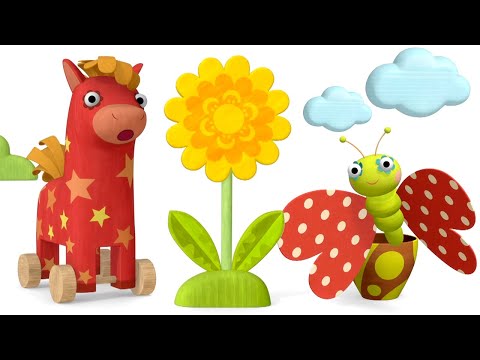 Видео: Удивительные превращения 🌱 – Все серии – Сборник – Деревяшки | Развивающий мультик для малышей