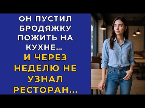 Видео: Он пустил бродяжку пожить на кухне… И через неделю не узнал ресторан.