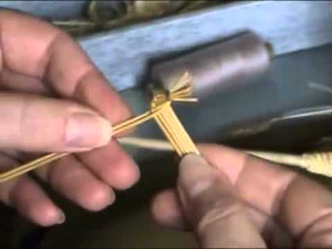 Видео: Плетение из соломы Лист спиралька.mp4