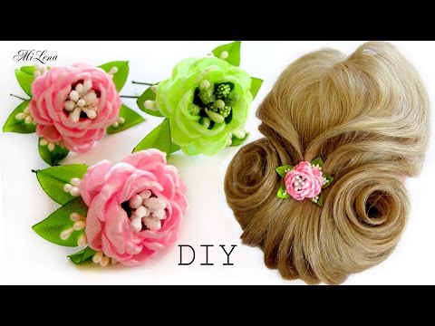 Видео: ШПИЛЬКИ ДЛЯ ВОЛОС  с цветами, МК / DIY Flowers Hairpins