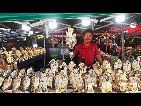 Видео: Безостановочный гриль! 200 кг тилапии раскупили за день за 3 часа | Тайская уличная еда