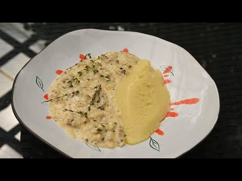 Видео: Скоблянка рыбная с картофельным пюре. Креветки пиль пиль