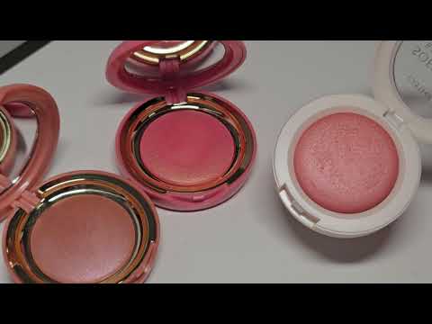 Видео: Catrice Alice in Wonderland сияющие румяна - ОБЗОР, СРАВНЕНИЕ оттенков, АНАЛОГИ