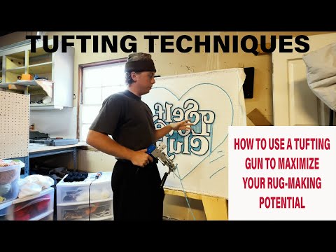 Видео: Техники тафтинг-терапии! | Как пользоваться тафтинг-пистолетом