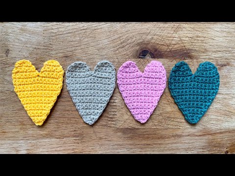 Видео: плоское СЕРДЕЧКО крючком crochet pattern free @Катя SHODDI CROCHET вязание крючком