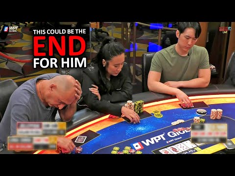 Видео: Люда Крис почти разгромила его в покерной раздаче на 110 000 долларов @HustlerCasinoLive