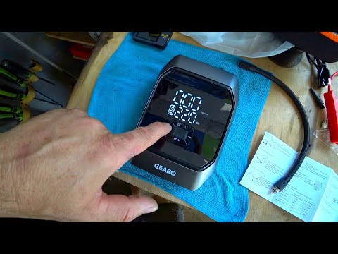 Видео: Пусковое устройство для авто джамп стартер с компрессором 10Атм и повербанком 12000мАч 1000А Gearo