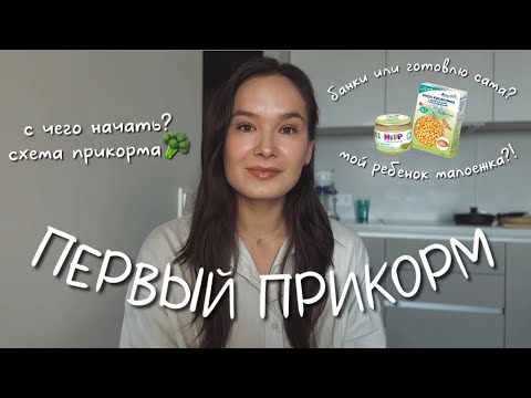 Видео: ВСЕ О ПРИКОРМЕ. С чего начать, схема прикорма🥦как начать самоприкорм, кусочки. Наш опыт🤍