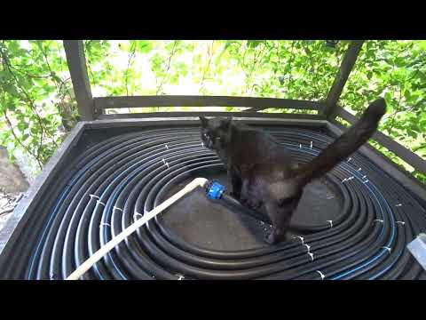 Видео: Бесплатная горячая вода на даче