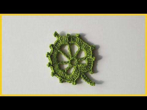 Видео: Вязаный Листик. Вязание крючком / Crochet Leaf