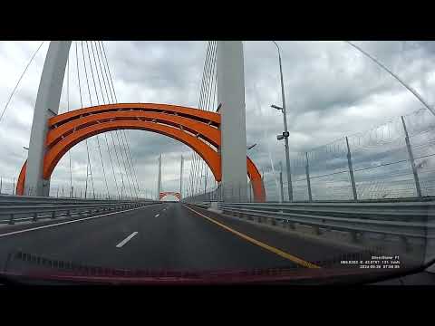 Видео: Вантовый мост М12, заправка Газпромнефть