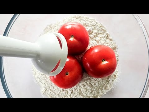 Видео: Смешайте помидоры с мукой и получите потрясающий результат! Ты будешь счастлив !
