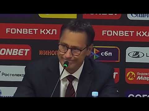Видео: Авангард - Динамо. БУШЕ и КУДАШОВ. Пресс-конференция главных тренеров. КХЛ (счёт в описании)