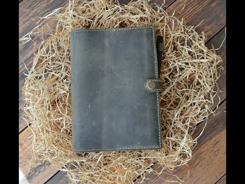 Видео: Шью из кожи. Обложка на ежедневник