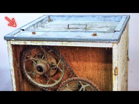 Видео: Реставрация БЕЗУМНОЙ ручной стиральной машины 1950-х годов — До электричества!